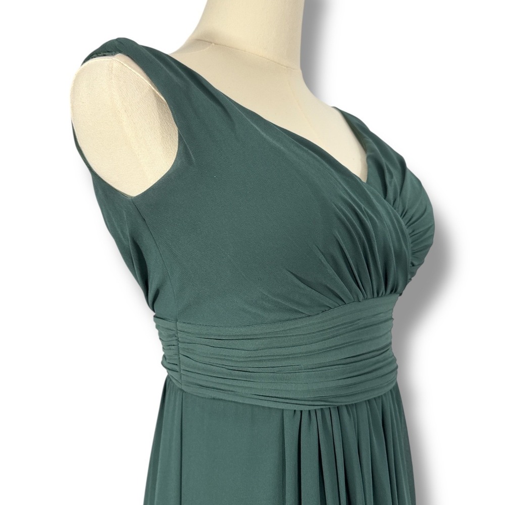 Levkoff Green Bridesmaid Dress Formal‎ Gown Sleeveless Maxi Women's Size 0